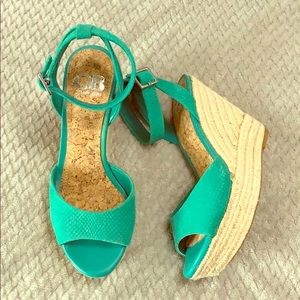 Teal/Green Wedges